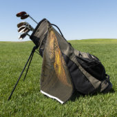 Serviette De Golf Constitution avec l'aigle chauve (Vert)