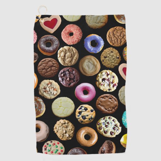 Serviette De Golf Cookies et beignets (Devant)