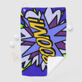 Serviette De Golf Cool amusant BOOM Comédie Livre Superhero (En situation)