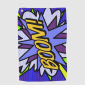 Serviette De Golf Cool amusant BOOM Comédie Livre Superhero (Devant)