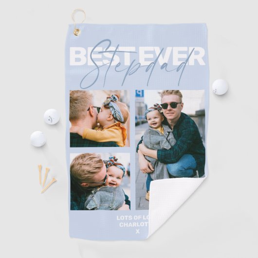 Serviette De Golf Cool Happy Fête des pères Stepdad 3 Photo (En situation)