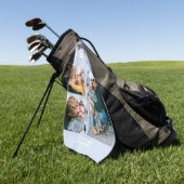 Serviette De Golf Cool Happy Fête des pères Stepdad 3 Photo (Vert)