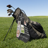 Serviette De Golf Cool noir meilleur grand père jamais noir script p (Vert)