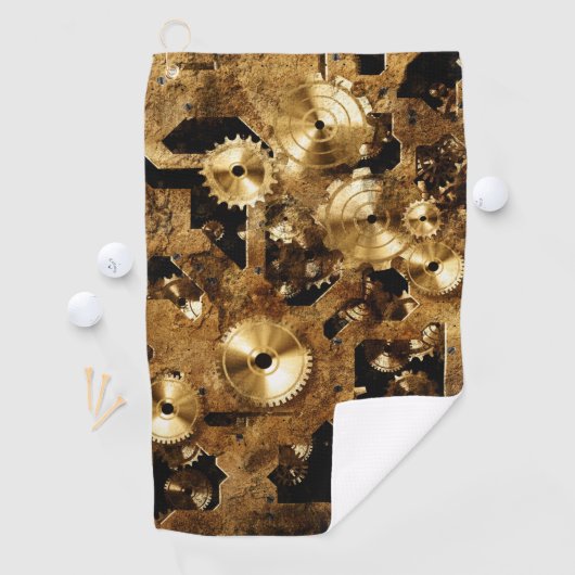 Serviette De Golf Cool Steampunk Design (En situation)
