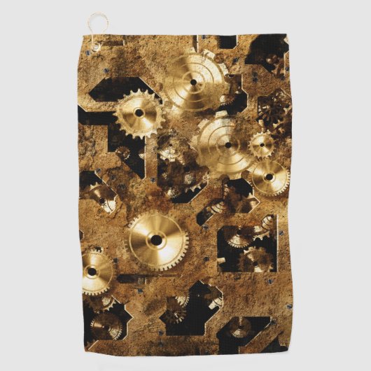 Serviette De Golf Cool Steampunk Design (Devant)