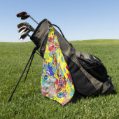 Serviette de golf Copenhagen Mashup en jaune (Vert)