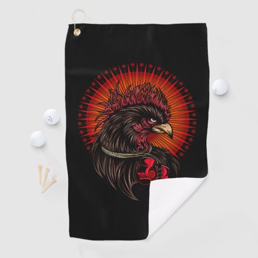 Serviette De Golf Coq de boîte (En situation)