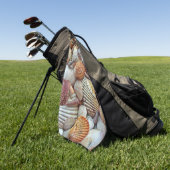 Serviette De Golf Coques de mer (Vert)