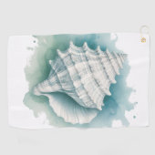 Serviette De Golf Coquillage côtier/nautique (Horizontal)