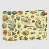 Serviette De Golf Coquillages de coquillages Mollusk Clam Élégant Ar (Horizontal)