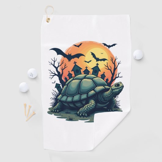 Serviette De Golf Coquille de tortue hurlante (En situation)