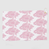 Serviette De Golf Coquilles roses  (Horizontal)