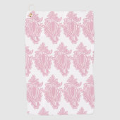 Serviette De Golf Coquilles roses  (Devant)