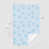Serviette De Golf Coquilles Saint-Jacques Contour Minimalisme (En situation)