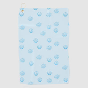 Serviette De Golf Coquilles Saint-Jacques Contour Minimalisme