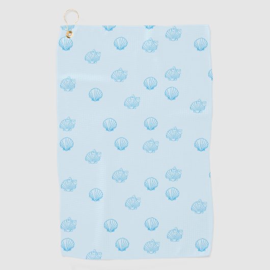 Serviette De Golf Coquilles Saint-Jacques Contour Minimalisme (Devant)