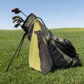 Serviette De Golf Corbeau Déplaisant Corbeau Lumineux d'encre gothiq (Vert)