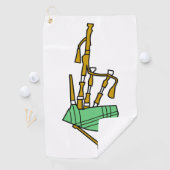 Serviette De Golf Cornemuse (En situation)