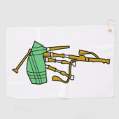 Serviette De Golf Cornemuse (Horizontal)