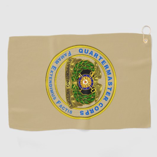 Serviette De Golf Corps du quartier-maître (Horizontal)