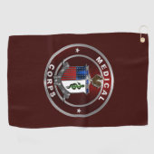Serviette De Golf Corps Médicale (Horizontal)