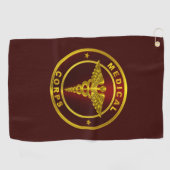 Serviette De Golf Corps Médicale (Horizontal)