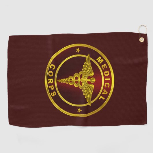 Serviette De Golf Corps Médicale (Horizontal)