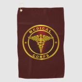 Serviette De Golf Corps Médicale (Devant)