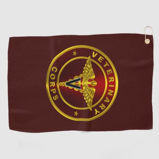 Serviette De Golf Corps vétérinaire (Horizontal)