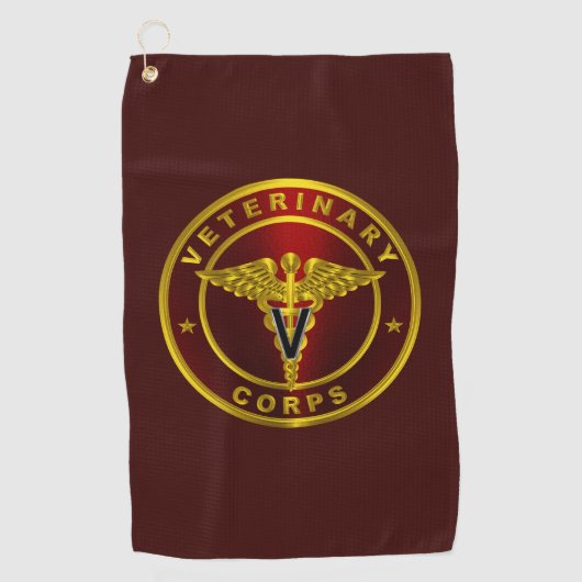 Serviette De Golf Corps vétérinaire (Devant)