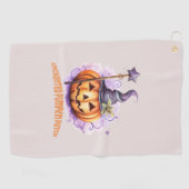 Serviette De Golf Correctif Citrouille enchâssé (Horizontal)