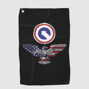 Serviette De Golf Correctif personnalisé de l'aigle de la 1ère Comma