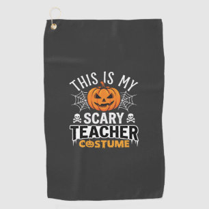 Serviette De Golf Costume de professeur effrayant Halloween Design d