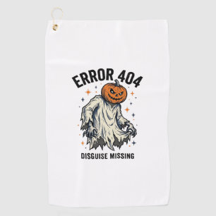 Serviette De Golf Costume Halloween 404 Citrouille Fantôme Erreur De