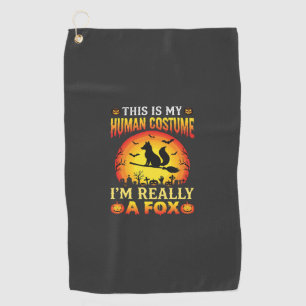 Serviette De Golf Costume Humain Renard Drôle d'Halloween