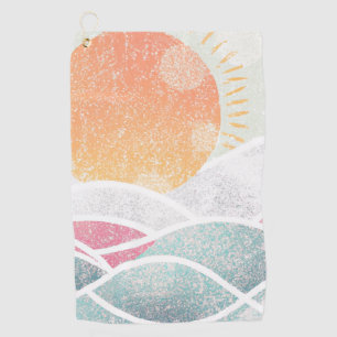 Serviette De Golf Côte/Plage/ensoleillé 