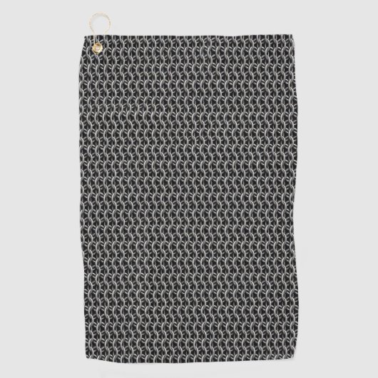 Serviette De Golf Cotte de mailles Armure Médiévale (Devant)