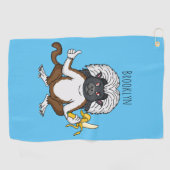 Serviette De Golf Cotton Top Tamarin montoon est une illustration (Horizontal)