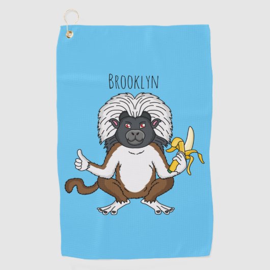 Serviette De Golf Cotton Top Tamarin montoon est une illustration (Devant)