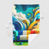 Serviette De Golf Couch Arc-en-ciel (En situation)