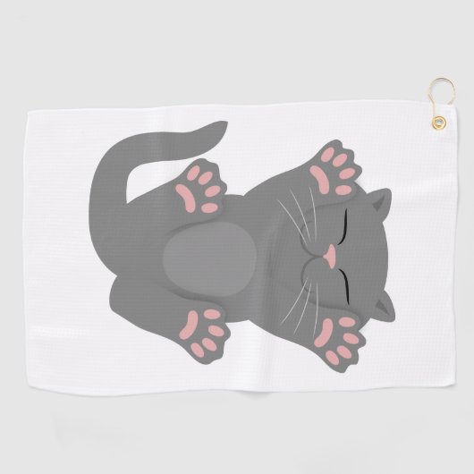Serviette De Golf Couchage de chat (Horizontal)