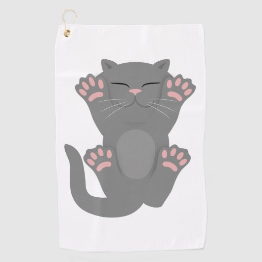 Serviette De Golf Couchage de chat (Devant)