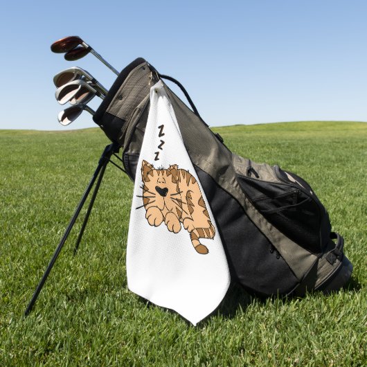 Serviette De Golf Couchage de chat (Vert)
