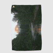 Serviette De Golf Coucher de soleil à moitié dôme dans le parc natio (Devant)