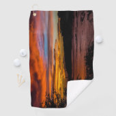 Serviette De Golf Coucher de soleil à Praia, Cap Vert (En situation)