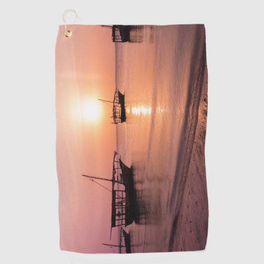 Serviette De Golf Coucher de soleil à Zanzibar (Devant)