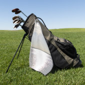 Serviette de golf Coucher de soleil sur l'eau (Vert)