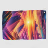 Serviette De Golf Coucher du soleil (Horizontal)
