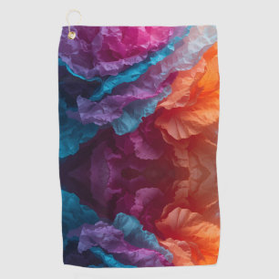 Serviette De Golf Couches de papier de soie abstrait lumineux