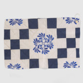 Serviette De Golf Couette bleue et blanche (Horizontal)